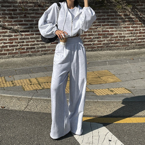 Bubble Hood Zip Up Set